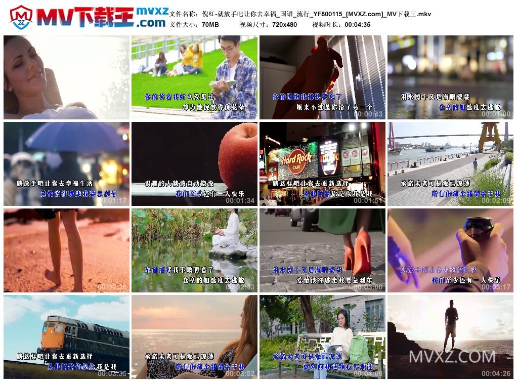 倪红-就放手吧让你去幸福_国语_流行_YF800115